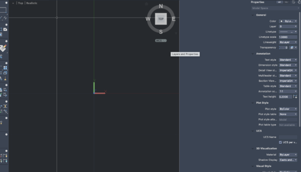 CAD 레이어창 모델창 분할 크기 오류